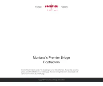 Frontier-West.com(Montana Bridge Builders) Screenshot