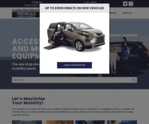 Frontieraccess.com(Frontier Access & Mobility) Screenshot