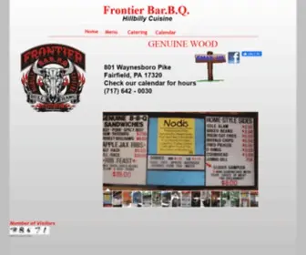 Frontierbarbq.com(Frontier BarBQ) Screenshot