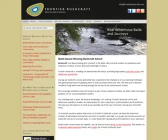 Frontierbushcraft.com(Bushcraft courses & expeditions of the highest quality. Frontier Bushcraft) Screenshot