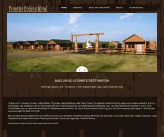 Frontiercabins.net(Frontier Cabins in Wall South Dakota) Screenshot