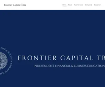 Frontiercapitaltrust.com(Frontier Capital Trust) Screenshot