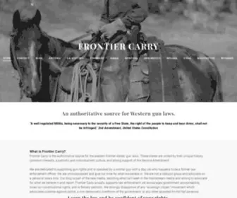 Frontiercarry.org(Frontier Carry) Screenshot