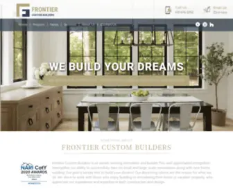 Frontiercustombuild.com(Frontier Custom Builders) Screenshot