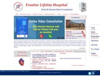 Frontierlifeline.com(World-Class Best Cardiac Care Hospital in India) Screenshot