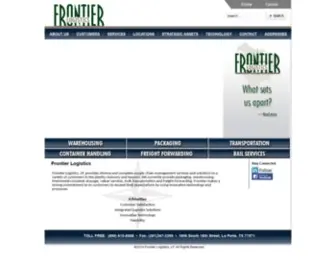 Frontierlogistics.com(Frontier Logistics) Screenshot