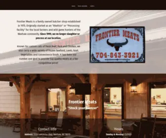 Frontiermeatswaxhawnc.com(Frontier Meats) Screenshot