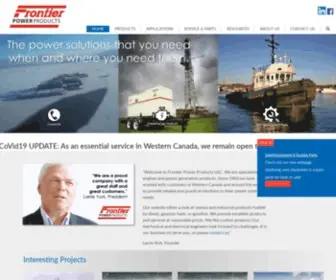 Frontierpower.com(Frontier Power Products) Screenshot