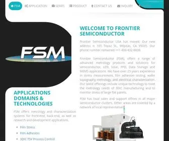 Frontiersemi.com(Frontier Semiconductor) Screenshot