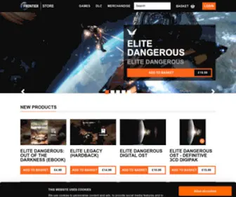 Frontierstore.net(The Frontier Developments Online Store) Screenshot