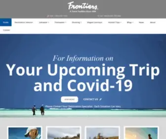 Frontierstravel.com(Frontiers Travel) Screenshot