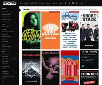 Frontiertouring.com(Tickets, Tour Dates, Pre-sale & Concert Info) Screenshot