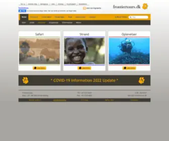 Frontiertours.dk(Safari rejser) Screenshot