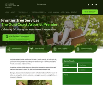Frontiertreeservices.com(Tree Lopping) Screenshot