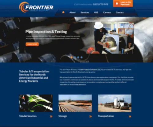 Frontiertubular.com(Frontier Tubular Solutions) Screenshot