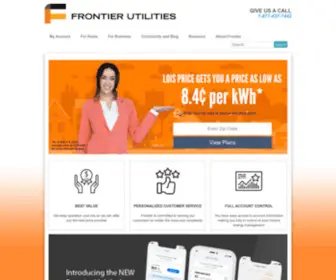 Frontierutilities.com(Frontier utilities) Screenshot