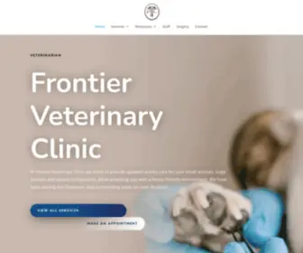 Frontiervetclinic.com(Frontier Vet Clinic) Screenshot