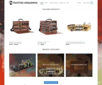 Frontierwargaming.com(Main Page) Screenshot