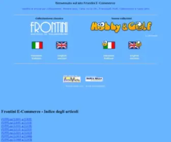 Frontini.it(Sito di commercio elettronico) Screenshot
