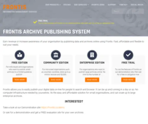 Frontis.co(Information Management Services) Screenshot