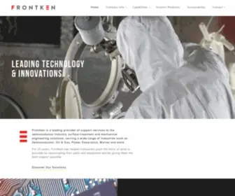 Frontken.com(Leading Technology and Innovation) Screenshot