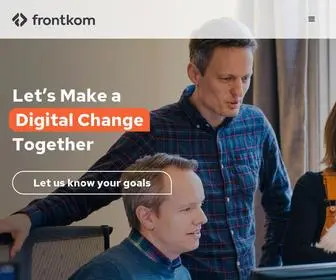 Frontkom.com(Let’s Make a Digital Change Together) Screenshot