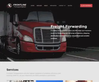 Frontline-Transportation.com(Frontline Transportation) Screenshot