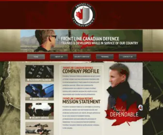 FrontlineCD.ca(Front Line Canadian Defence Security) Screenshot