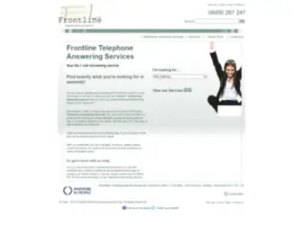 Frontlinecom.co.uk(Telephone Answering Service) Screenshot