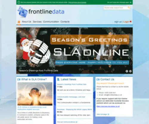 Frontlinedata.co.uk(Online Asset) Screenshot