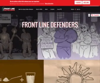 Frontlinedefenders.org(Front Line Defenders) Screenshot