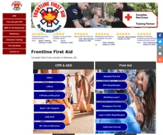 Frontlinefirstaid.ca(KELOWNA FIRST AID & CPR COURSES) Screenshot