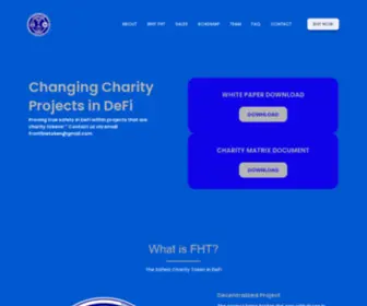 Frontlineheroestoken.com(Changing Charity Projects in DeFi SmartDeFi Widget) Screenshot