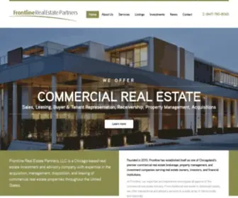 Frontlinerepartners.com(Chicago Commercial Real Estate Property Management & Leasing IL) Screenshot