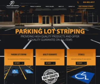 Frontlinestriping.com(Houston Parking Lot Striping by Frontline Striping) Screenshot