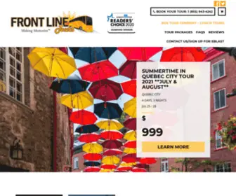 Frontlinetours.ca(Bus Tour Company) Screenshot
