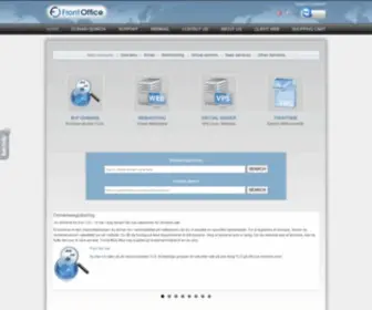 Frontoffice.no(Domenenavn, webhotell og SMS for alle behov) Screenshot