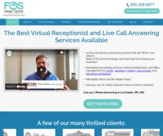 Frontofficesolutions.net(Virtual Receptionist & 24/7 Live Answering Service) Screenshot