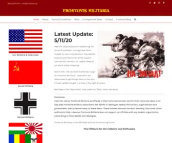 Frontovik.com(Frontovik Militaria & Scale Models) Screenshot