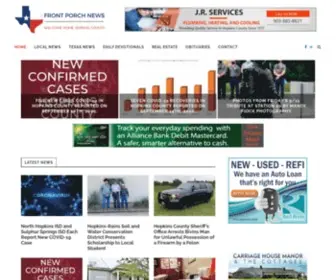 Frontporchnewstexas.com(Front Porch News Texas) Screenshot