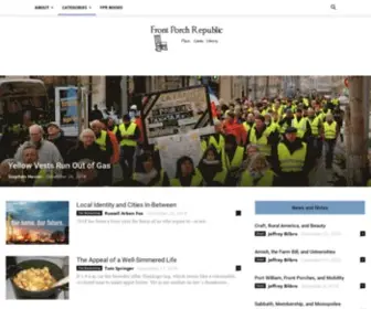 Frontporchrepublic.com(Front Porch Republic) Screenshot