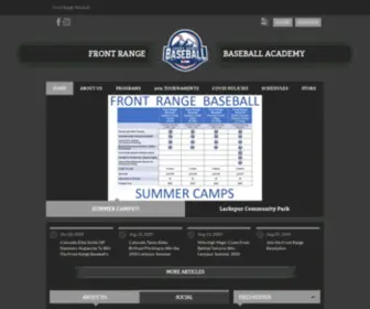 Frontrangebaseball.com(Frontrangebaseball) Screenshot