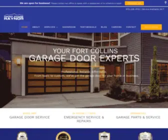 Frontrangeraynor.com(Garage Door Repair & Installation in Fort Collins) Screenshot