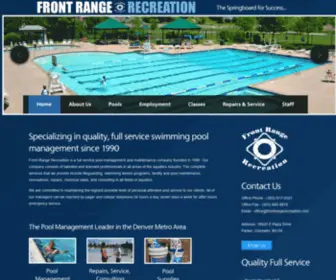 Frontrangerecreation.com(Front Range Recreation) Screenshot