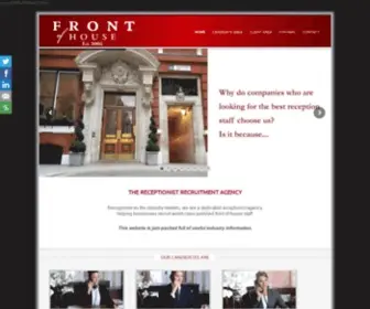 Frontrecruitment.co.uk(Specialist Polished Receptionist Recruitment Agency) Screenshot