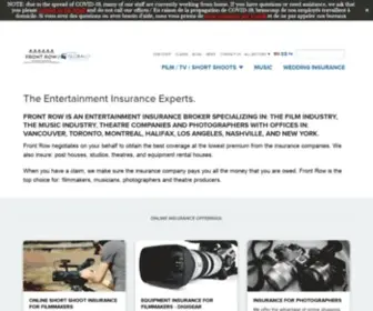 Frontrowinsurance.com(Homepage (English Canada)) Screenshot