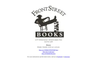 Frontstreetbooks.com(Front Street Books) Screenshot