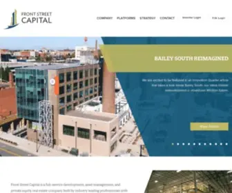 Frontstreetcapitalnc.com(Private Equity Real Estate Platform in Winston) Screenshot