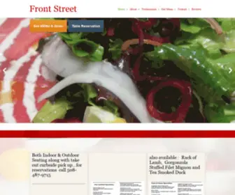 Frontstreetrestaurant.com(Front Street) Screenshot