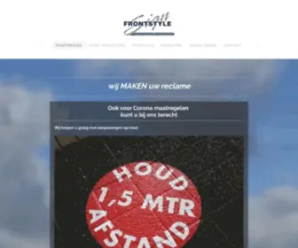 Frontstyle.nl(FRONTSTYLE Reclame) Screenshot